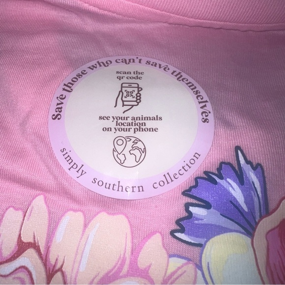 Simply Southern Born To Bloom Elephant Long Sleeve Shirt Womens Large - Picture 5 of 9